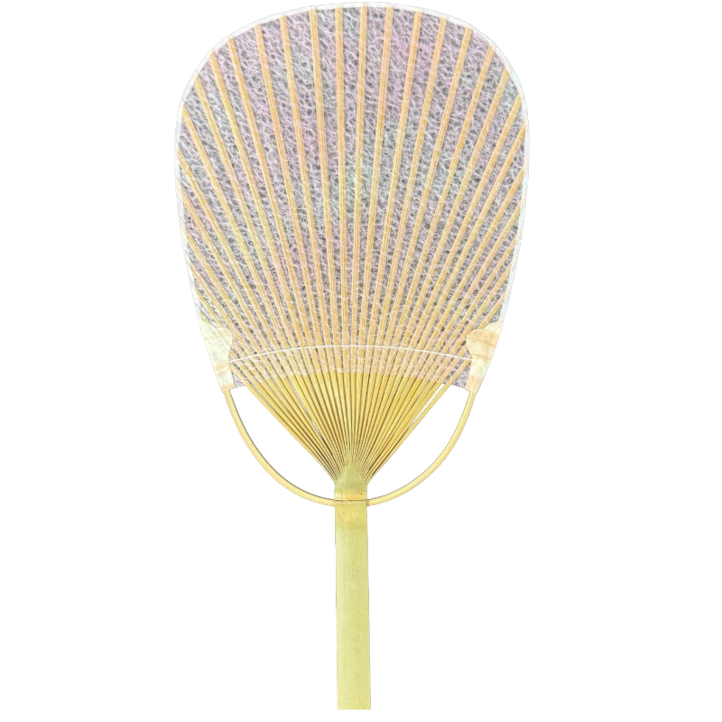 Assorted Set of 10 Traditional Japanese Marugame Uchiwa Bamboo Fans from Kagawa, Japan