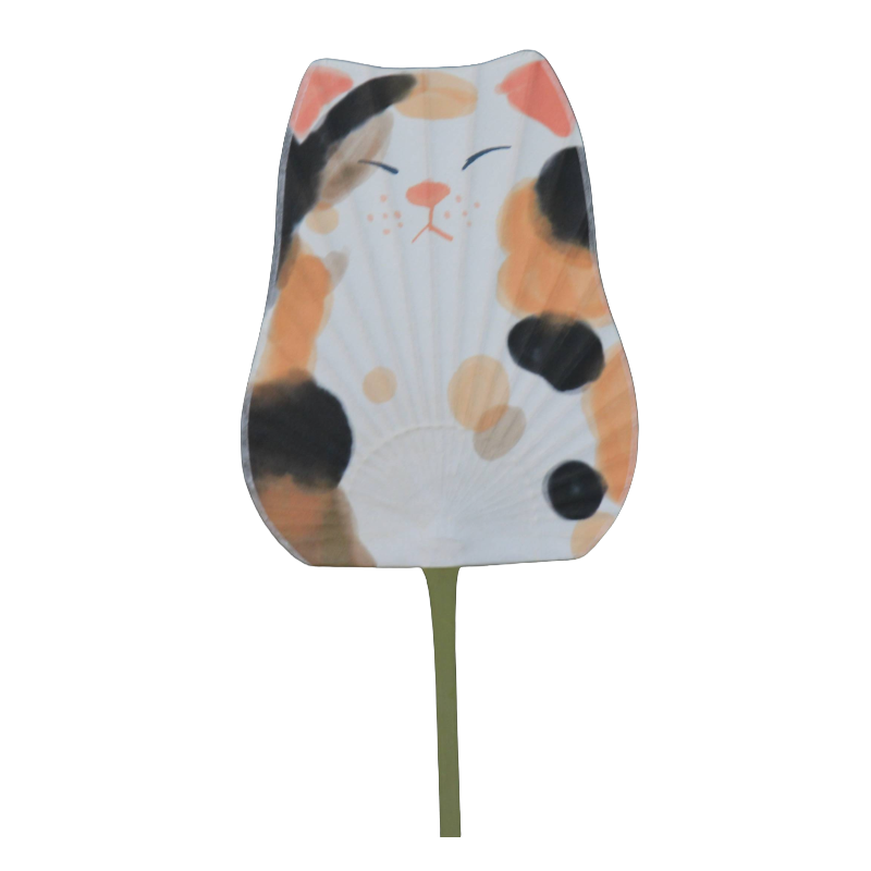 Marugame Uchiwa Fan Set of 3 (Calico Cat Edition)