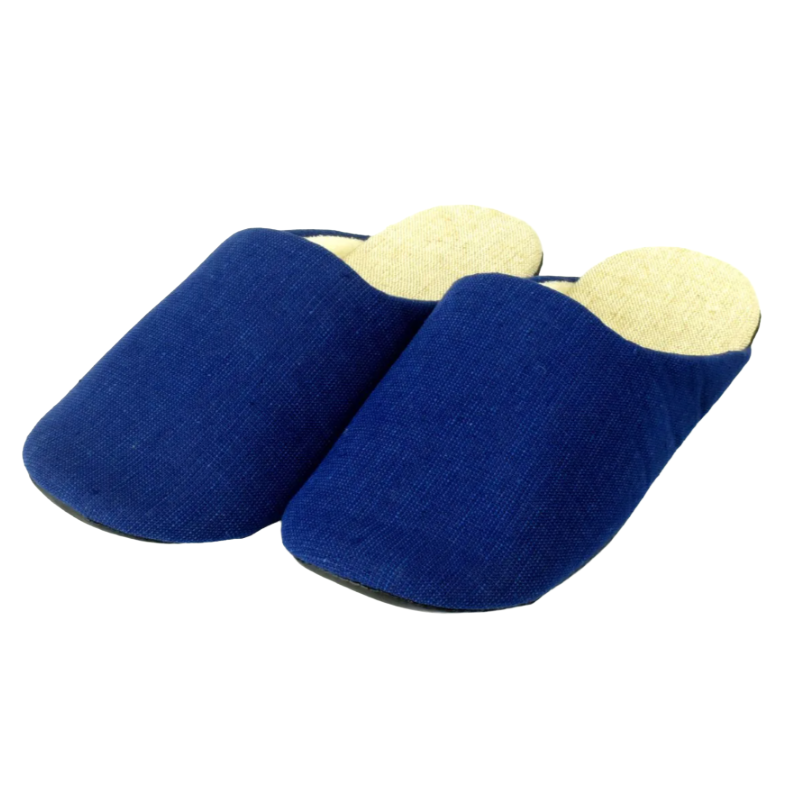 [Large Size]Traditional Indigo-Dyed Soft Slippers — Artisanal Craft & Breathable Comfort
