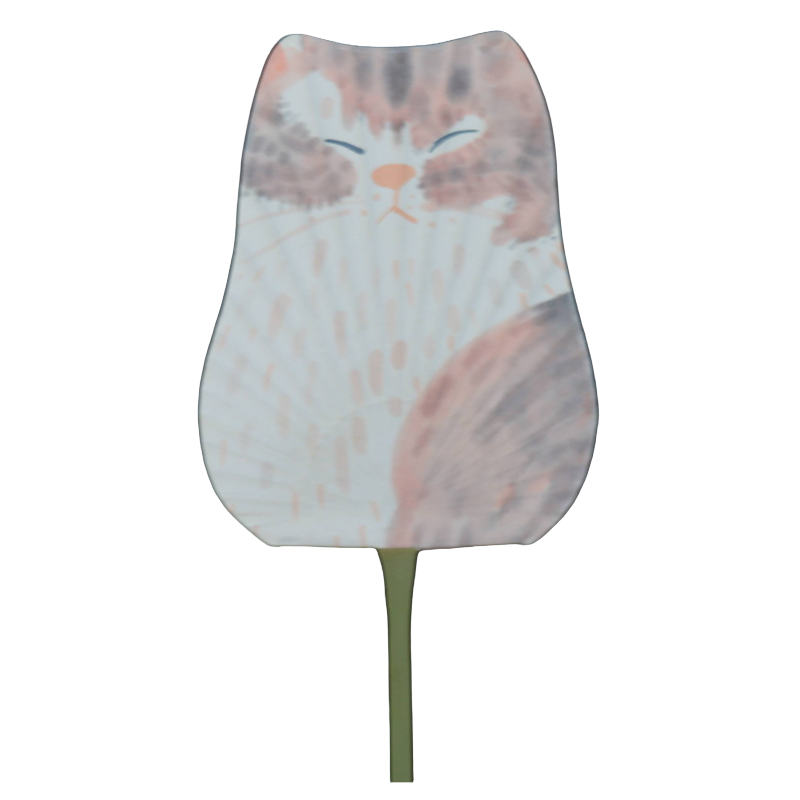 Marugame Uchiwa Fan Set of 3 (Tortoiseshell Cat Edition)