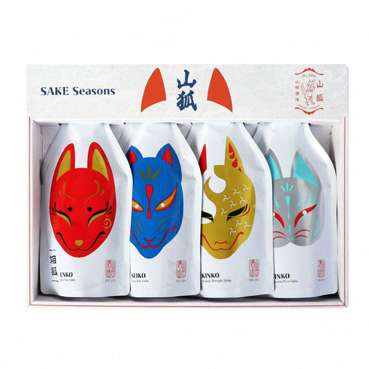 YAMAKITSUNE Four Seasonal Sakes Series (200ml x 4 pouches BOX)