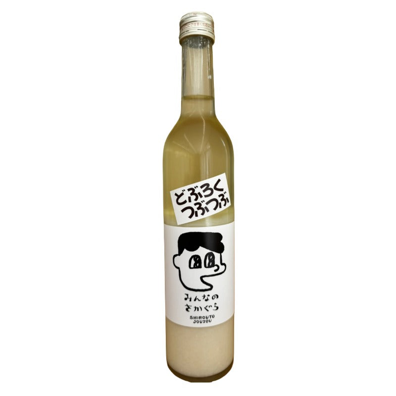 Minna no Sakagura Doburoku Tsubutsubu 500ml – Bold Sparkling Unfiltered Japanese Sake from Iwate