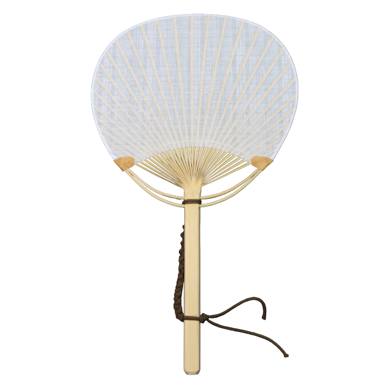 Handcrafted Marugame Uchiwa Fan (Bota-Ori Waffle Weave Cotton) Authentic Kagawa Materials & Artisanship