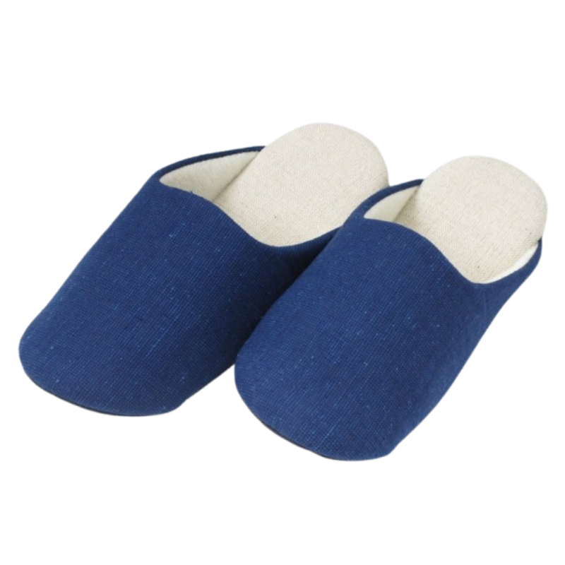 [Medium Size]Traditional Indigo-Dyed Soft Slippers — Artisanal Craft & Breathable Comfort