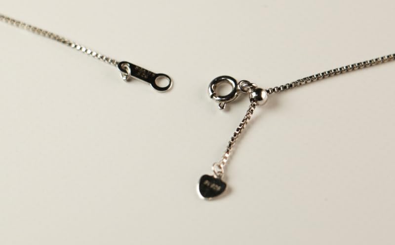Single Japanese Baroque Pearl Necklace (8.5 mm) with Adjustable Silver Chain - Natural High-Luster Cultured Akoya Pearl Jewelry Handcrafted in Ainan, Ehime