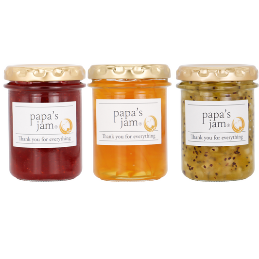 No Additives, Premium Japanese Handmade Fruit Jam Gift Set (3 Jars) – Strawberry Jam, Apple & Kiwi Jam, Gold Award-Winning Marmalade