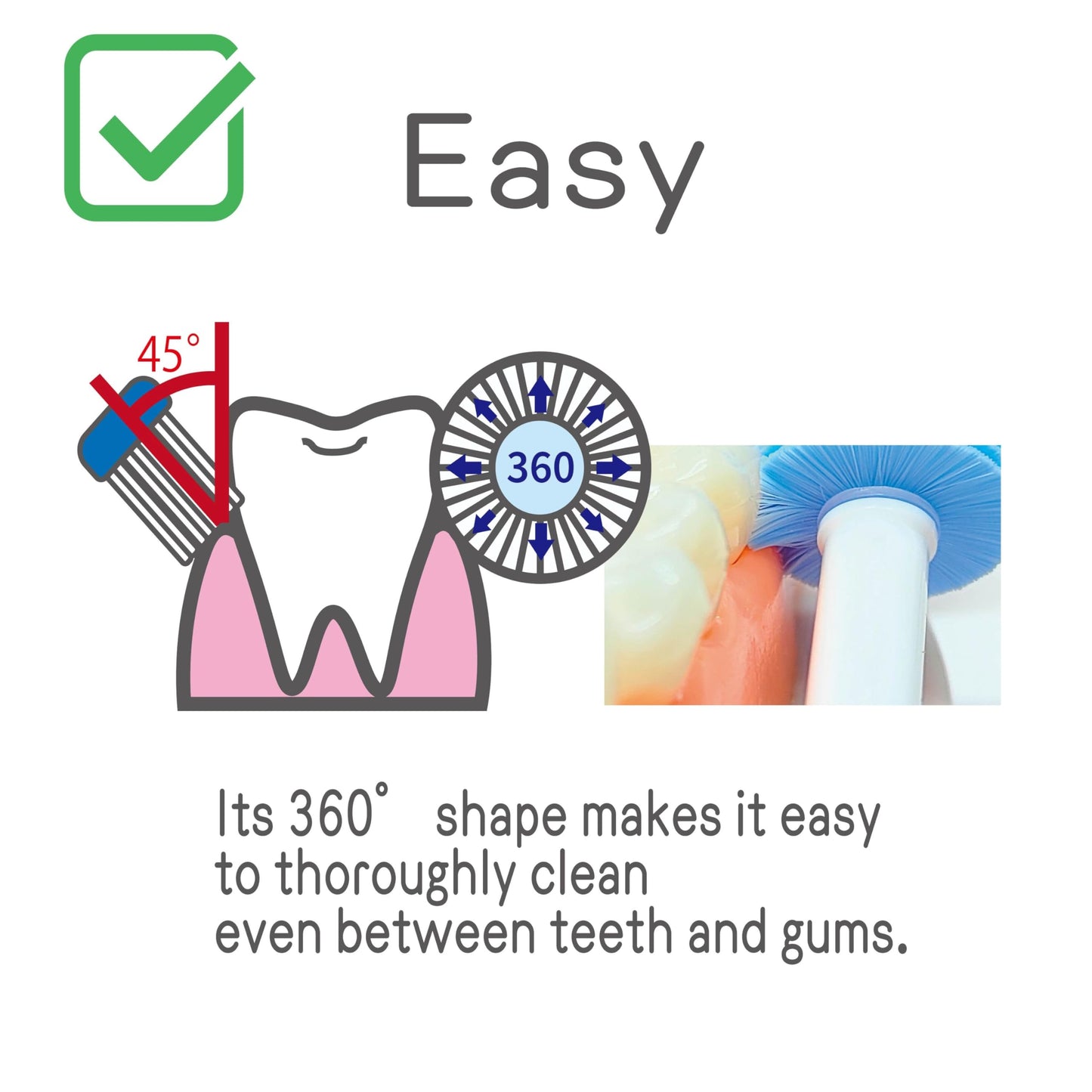 OAO 360° Kids Toothbrush Set – 5-Pack (2 Styles) | Made in Japan Training Brush for Ages 3-7