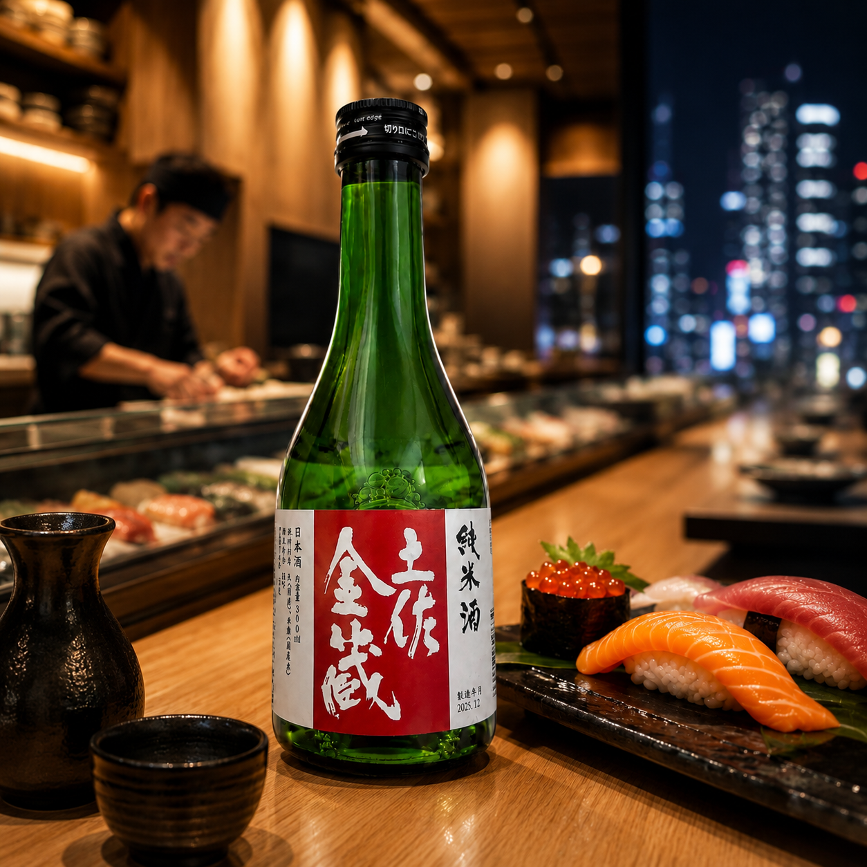 Tosa Kinzo Junmai Sake - Crisp & Dry Japanese Rice Wine from Kochi (Karakuchi) 300ml