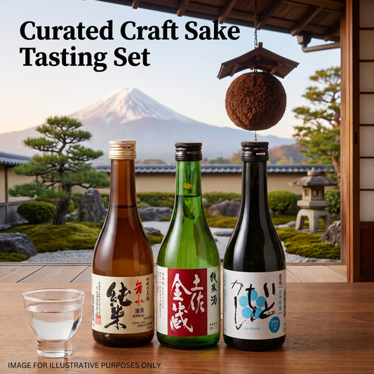 Curated Craft Sake Tasting Set – 3 Premium 300ml Bottles