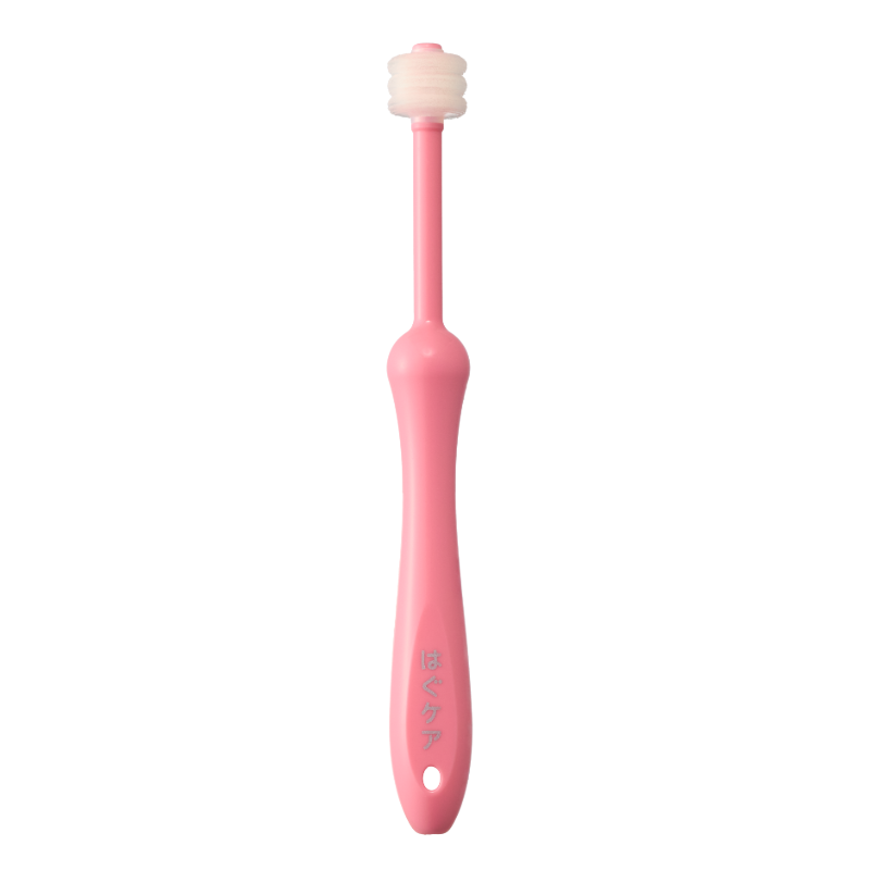 HugCare 360° Soft Bristle Toothbrush for Kids – 3-Piece Set (Yellow, Blue, Pink)