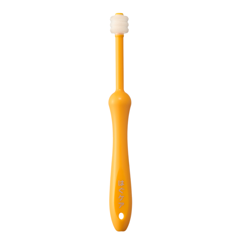 HugCare 360° Soft Bristle Toothbrush for Kids – 3-Piece Set (Yellow, Blue, Pink)